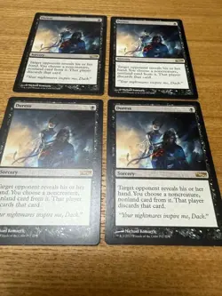 MTG Duress Duress 4 Piece Set English IDW Promo - Image 1
