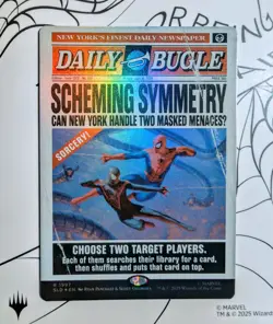 Scheming Symmetry |Daily Bugle Secret Lair SLD 🌈 Foil MTG Marvel Spider-Man NM+ - Image 1
