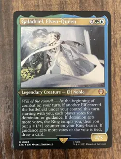 Galadriel, Elven-Queen (Display Commander) LOTR Magic The Gathering MTG - NM - Image 1