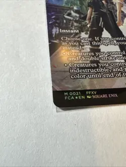 MTG Magic Final Fantasy Blessing of the Oracle - Akroma's Will Showcase FOIL - Image 2