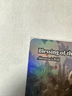 MTG Magic Final Fantasy Blessing of the Oracle - Akroma's Will Showcase FOIL - Image 5