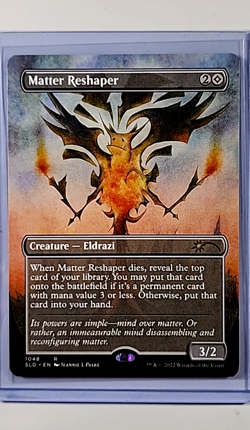 2022 MTG Magic the Gathering SLD Secret Lair Borderless #1048 Matter Reshaper - Image 1