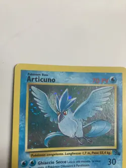 Pokemon Articuno Italian Fossil Unlimited Holo 2/62 LP-NM - Image 4