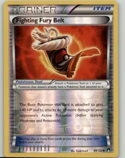 Pokemon XY - BREAKpoint Fighting Fury Belt Reverse Holo #99/122 Uncommon - Image 1