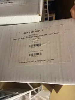 1x SEALED 2024 Trick or Trade Booster CASE (12 Bundles - 420 Pokemon Packs) - Image 1