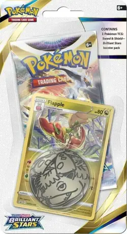 Pokemon Brilliant Stars Checklane Blisters Flapple NEW SEALED! - Image 1