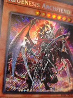 Yugioh! 1x Regenesis Archfiend ALIN-EN016 Secret Rare 1st Ed NM - Image 3