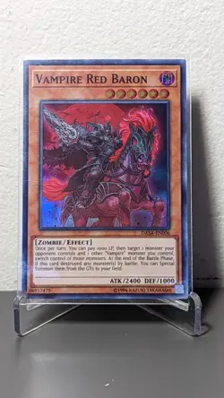 Vampire Red Baron DASA-EN006 YuGiOh! TCG Super Rare 1st Edition - NM - Image 1