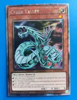 Near Mint Yugioh Cyber Valley RA03-EN192 Platinum Secret Rare - Image 1