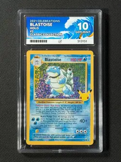 ACE 10 Blastoise 2/102 Celebrations Pokemon Card Classic Collection GEM MINT - Image 1