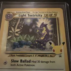 Light Toxtricity SWSH137 Celebrations Promo Holo Rare M NM Card - Image 5