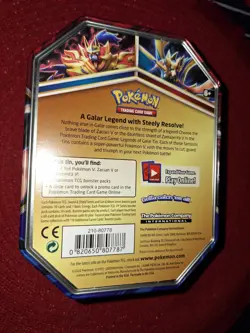 ZAMAZENTA Pokemon GX Legends Of Galar V EMPTY Pokemon Tin (TIN ONLY/NO CARDS) - Image 5