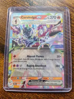 Ceruledge EX 36/191 Double Rare Holo Pokemon TCG Card SV08 Surging Sparks - NM - Image 1