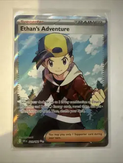Pokemon TCG Ethan's Adventure Holo Rare Card 221/182 Sv10: Dri Destined Rivals - Image 1