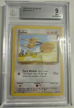 Pokemon Cards: Base Set Common: Doduo 48/102 BGS 9 - Image 1