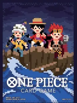 One Piece The Three Captains Pixel Art Card Sleeves Pack Sealed - Image 1