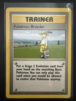 1999 Wizards Pokemon Breeder TCG Trainer Card Base Set, 76-102 Vintage - Image 1