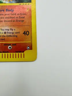 Entei 10/147 Pokemon Card TCG 2003 Aquapolis Reverse Holo Rare LP/MP + WOTC - Image 4