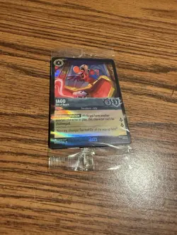 OPEN Disney Lorcana D23 2025 Gold Member Exclusive Gift Iago 8/ Foil Promo Card - Image 2