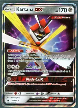 Pokemon Cards - Kartana GX 70/111 - Crimson Invasion - eBay Live 10th Oct 8pm - Image 1