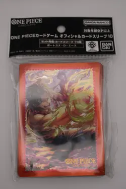 One Piece TCG Card Game Bandai Official Sleeves 70 Count - Portgas.D.Ace - Image 1
