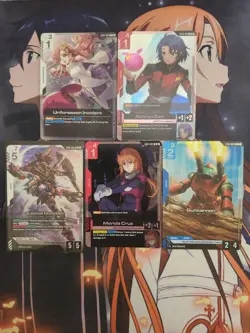 Gundam TCG foil card lot (17 cards) - M/NM - Image 1