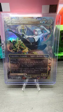 Gwen Stacy / Ghost-Spider 0202 Foil Borderless Marvel's Spider-man SPM MTG NM - Image 2