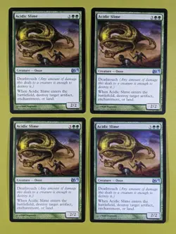 Acidic Slime x4 Magic 2013 M13 4x Playset Magic the Gathering MTG - Image 1