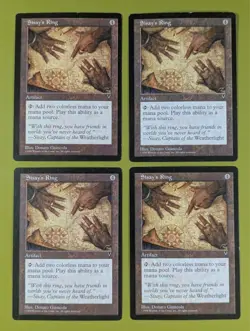 Sisay's Ring x4 Visions 4x Playset Magic the Gathering MTG - Image 1