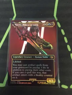 MTG Magic The Gathering Noctis, Prince Of Lucis Foil Borderless Final Fantasy - Image 1