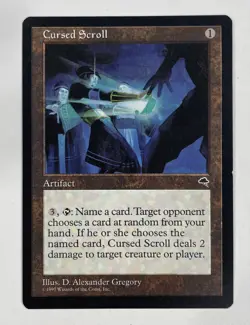 Cursed Scroll Tempest LP Light Play MTG Magic The Gathering B - Image 1