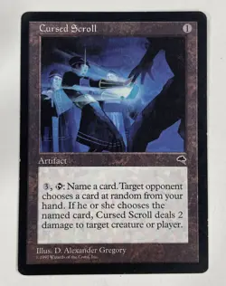 Cursed Scroll Tempest LP Light Play MTG Magic The Gathering A - Image 1