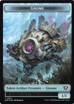 Elemental (0008) // Gnome Double-Sided Token Commander: Edge of Eternities Foil - Image 2