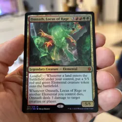 MTG Magic The Gathering Battle For Zendikar NM Foil Omnath Locus Of Rage - Image 1