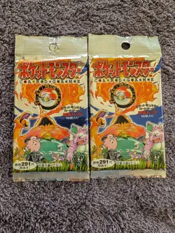 Pokemon Japanese Base Set Booster Packs X2 - Image 1