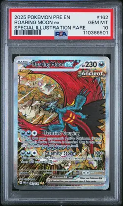 2025 POKEMON PRE EN-PRISMATIC EVOLUTIONS #162 ROARING MOON EX PSA 10 - Image 1