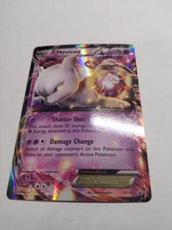 Pokemon TCG Mewtwo EX XY Black Star Promos XY107 Holo Promo NM - Image 1