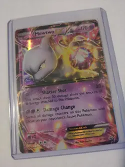 Pokemon TCG Mewtwo EX XY Black Star Promos XY107 Holo Promo NM - Image 5