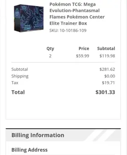 Pokemon TCG Mega Evolutions: Phantasmal Flames Pokemon Center PC ETB Presale - Image 3