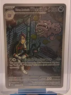 Team Rocket's Weezing - 199/182 Destined Rivals Illustration Rare Pokemon - Image 1