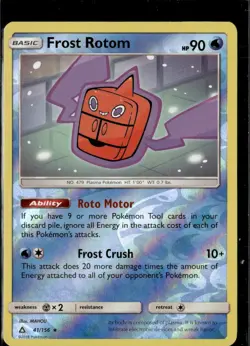 Pokemon Frost Rotom 41/156 Ultra Prism Reverse Holo Rare - Image 1
