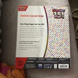 Sealed Box Pokemon TCG Scarlet & Violet 151 Binder Collection 4 Packs + Binder! - Image 2