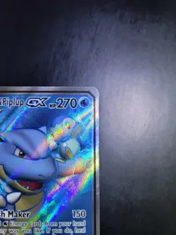 Pokemon TCG Blastoise & Piplup GX 214/236 Cosmic Eclipse Full Art TAG TEAM NM - Image 5