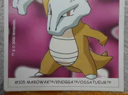 OSSATUEUR / MAROWAK #105 - DUNKIN BOOMER 2000 - CARTE POKEMON - TRES BON ETAT - Image 3