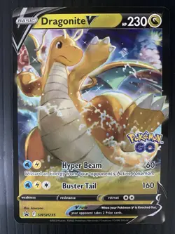 Pokemon Tcg Pokemon Go Dragonite SWSH235 Black Star Promo - Image 1