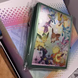 Pokemon Prismatic Evolutions Super-Premium Collection Card Sleeves. Fast ship ✅ - Image 3