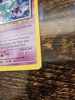Pokemon TCG Misdreavus Neo Revelation Holo Card 11/64 LP-MP - Image 3