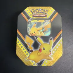 Nintendo Pokemon V Powers Tin Trading Card Game PikachuV - Pikachu Tin 820650807794 - Image 1