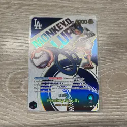 One Piece Los Angeles Dodgers Monkey D. Luffy Promo Card English - Image 1