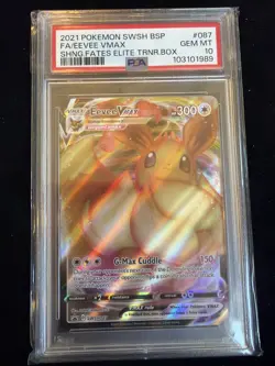 Eevee VMAX SWSH087 SWSH: Sword & Shield Promo Cards Holo PSA 10 - Image 1